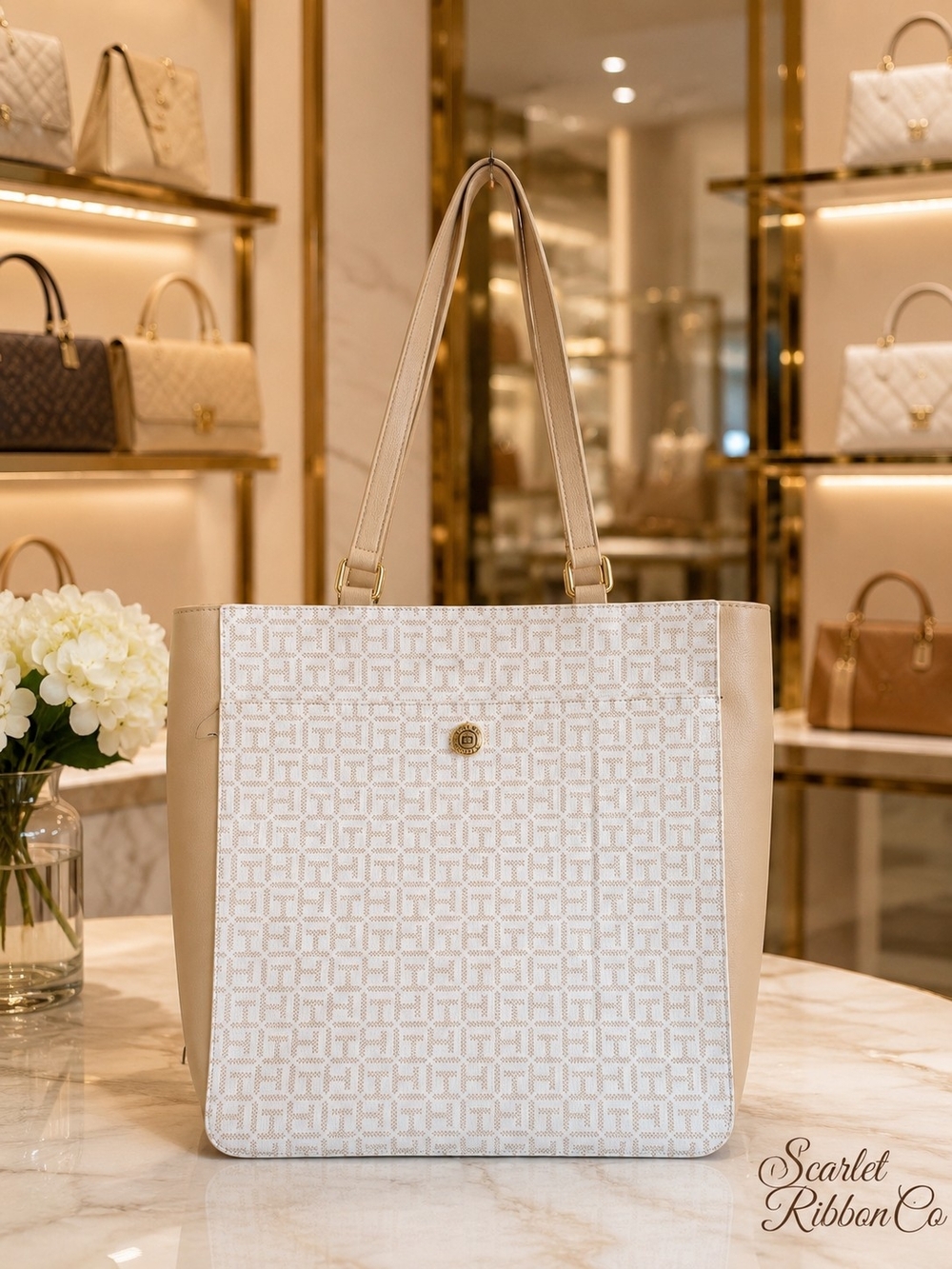 ✨️Tommy Hilfiger Monogram Tote Bag - Pristine Condition✨️